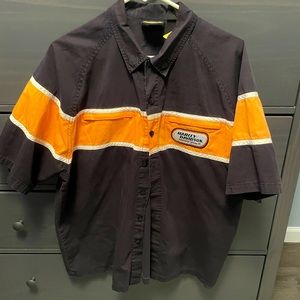 90’s Harley Davidson Racing button up